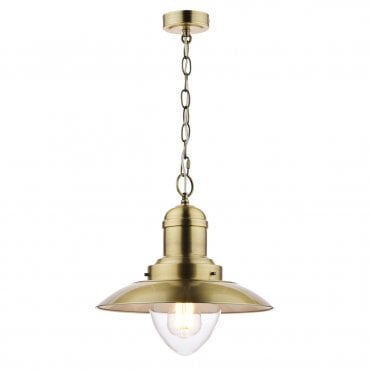 Laura Ashley Corbridge Pendant Antique Brass
