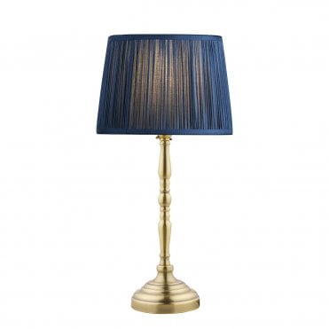 Laura Ashley Corey Antique Brass Candlestick Table Lamp Base Only