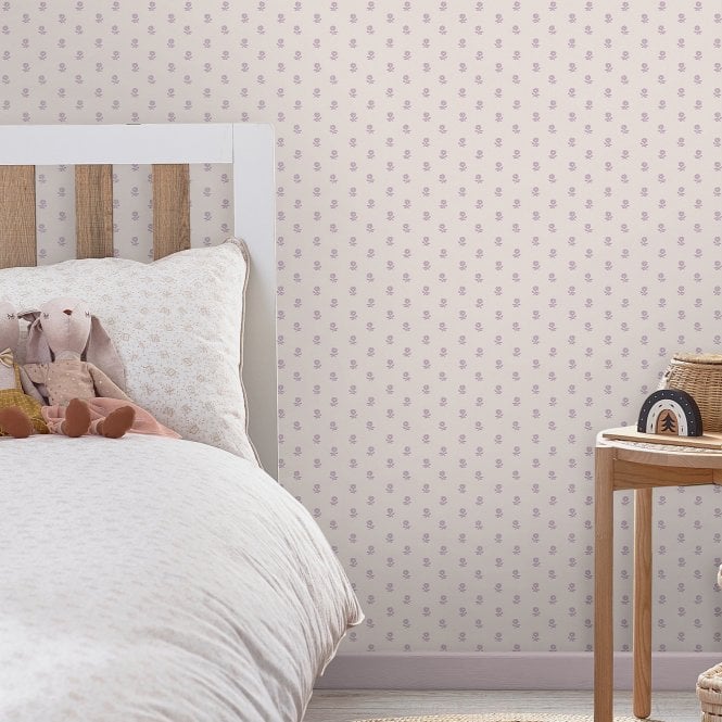 Laura Ashley  Daisy Lavender Purple Wallpaper 119864