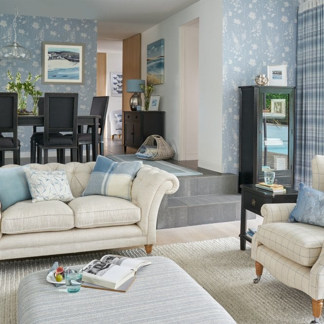 Laura Ashley  Dragonfly Garden Chalk Blue Wallpaper 113343