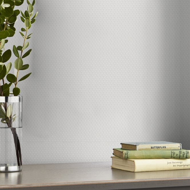 Laura Ashley  Edern Paintable White Wallpaper 118168