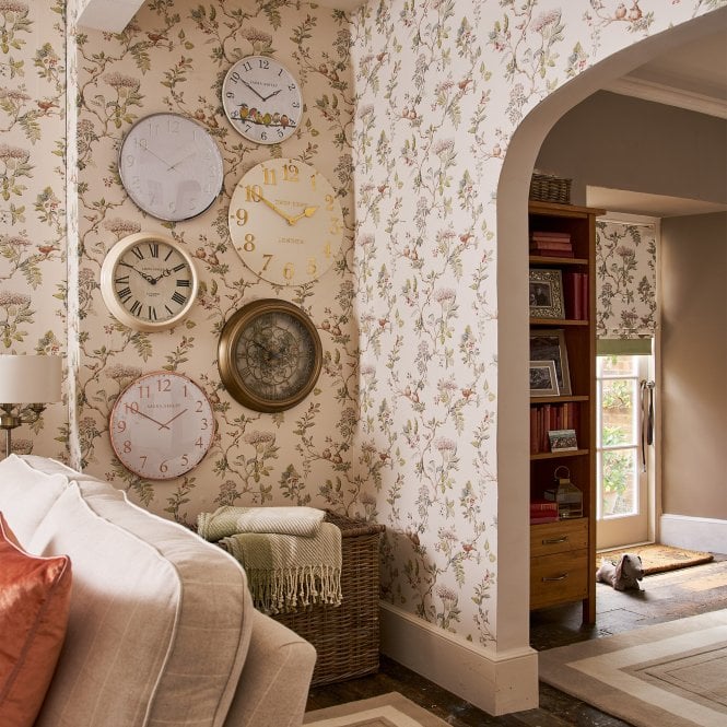 Laura Ashley  Elderwood Natural Wallpaper 113346