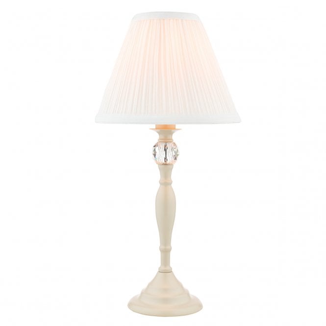 Laura Ashley  Ellis Table Lamp Cream With Ivory Shade