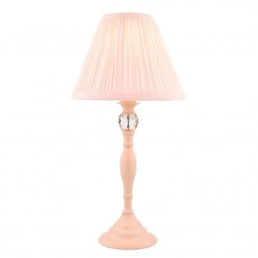 Laura Ashley Ellis Table Lamp Pink With Blush Shade