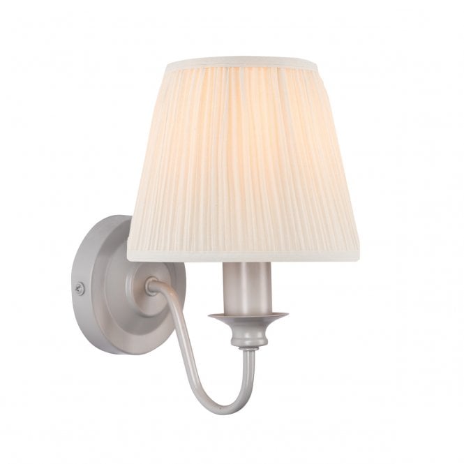 Laura Ashley  Ellis Wall Light Grey With Shade