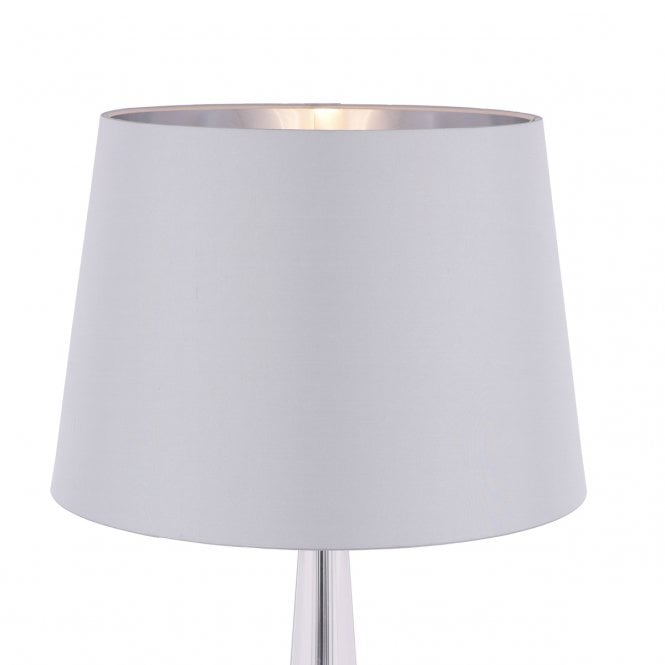 Laura Ashley  Emyr Silk Tapered Drum Shade Grey