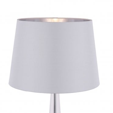 Laura Ashley Emyr Silk Tapered Drum Shade Grey