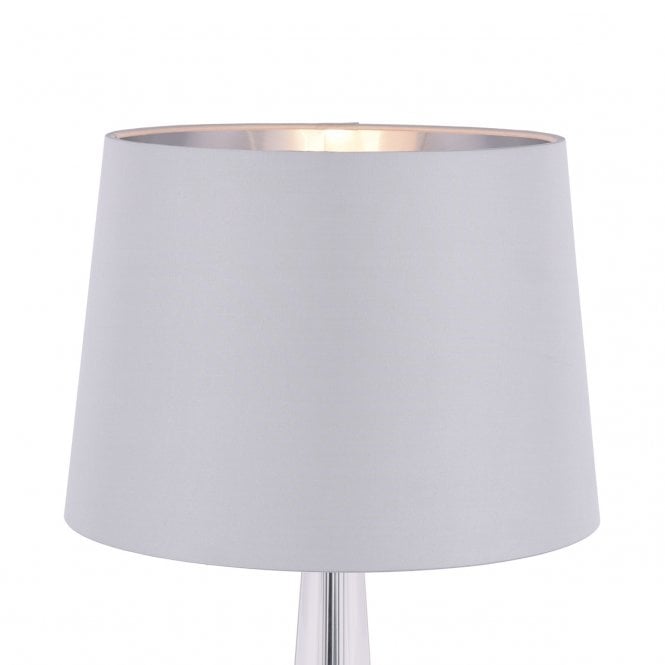 Laura Ashley  Emyr Silk Tapered Drum Shade Grey