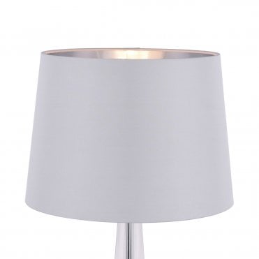 Laura Ashley Emyr Silk Tapered Drum Shade Grey