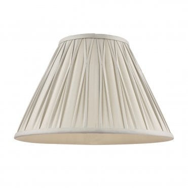 Laura Ashley Fenn Silk Empire Drum Shade Silver 30cm/12 inch