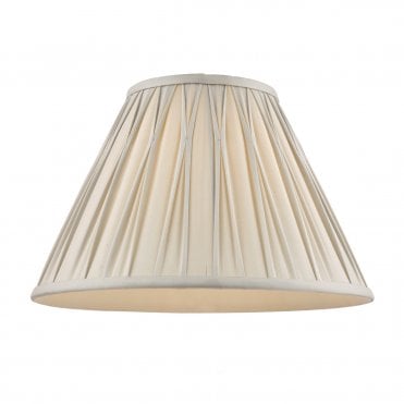 Laura Ashley Fenn Silk Empire Drum Shade Silver 35cm/14 inch