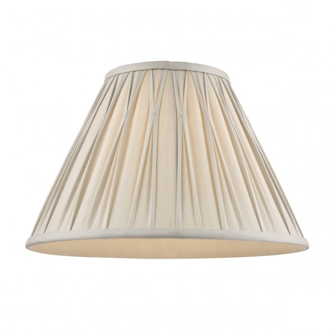 Laura Ashley  Fenn Silk Empire Drum Shade Silver 40cm/16 inch