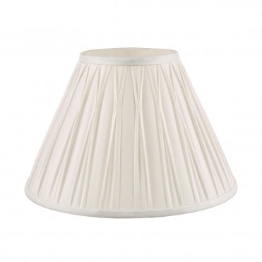 Laura Ashley Fenn Silk Empire Drum Shade White 30cm/12 inch