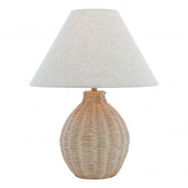 Laura Ashley Fernhill Table Lamp Matt Cream With Shade