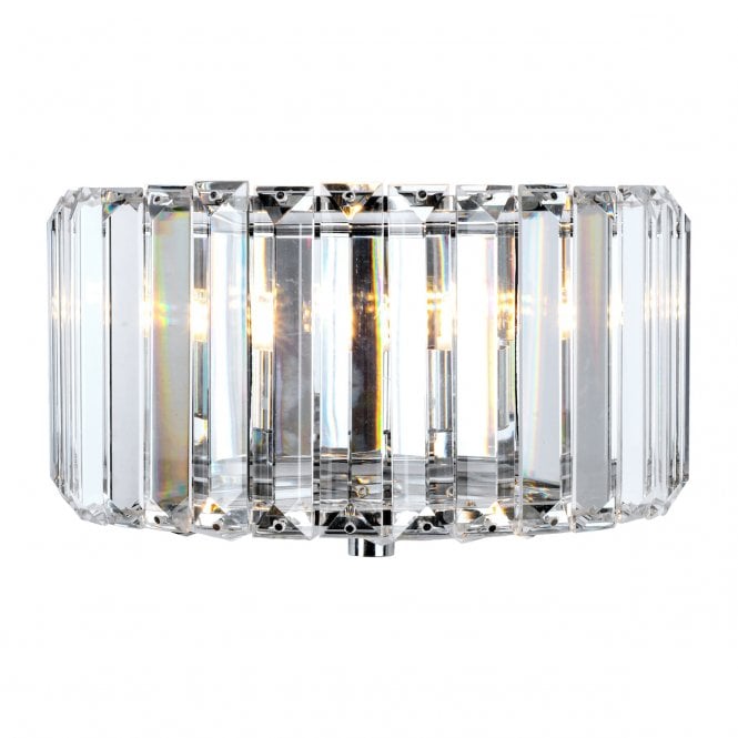 Laura Ashley  Fernhurst Wall Light Polished Chrome Glass