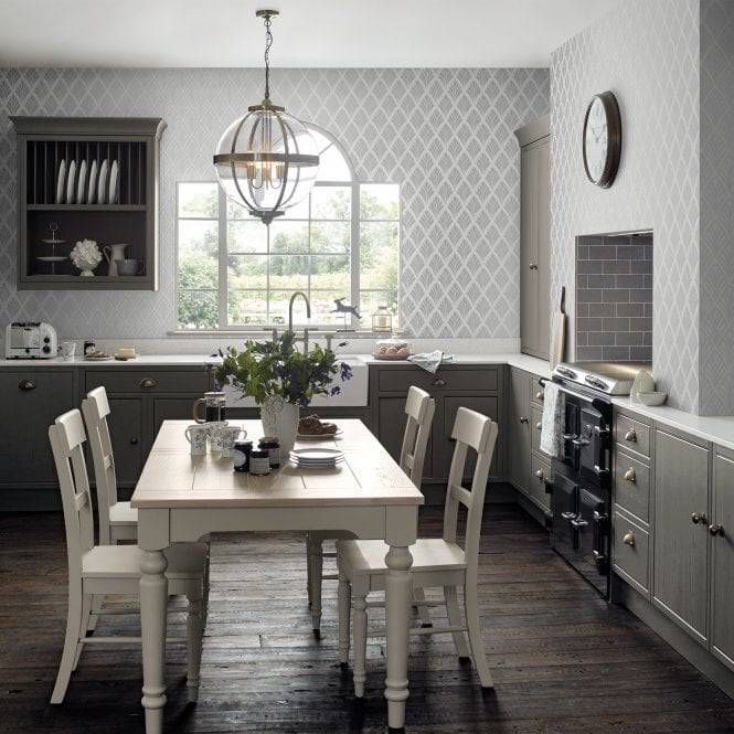 Laura Ashley  Florin Silver Wallpaper 113377