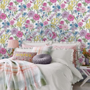 Laura Ashley Gilly Multi Wallpaper 119846