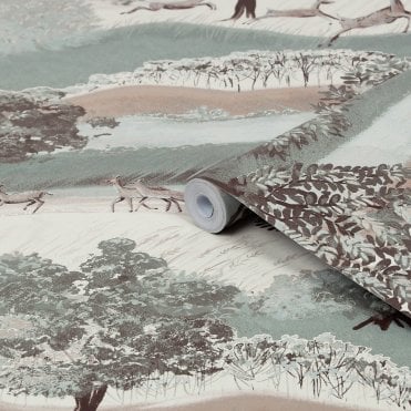 Laura Ashley Hartingdon Jade Green Wallpaper 119858