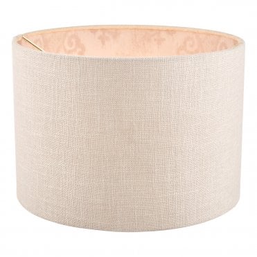 Laura Ashley Hazelton Drum Shade Silver/Pink 30.5cm/12 inch