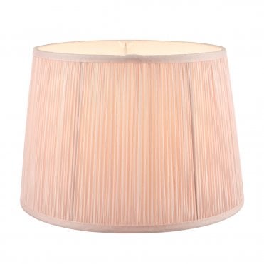 Laura Ashley Hemsley Pleated Silk Empire Drum Shade Pink 20cm/8 inch