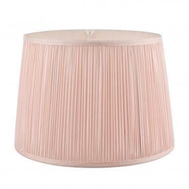 Laura Ashley Hemsley Pleated Silk Empire Drum Shade Pink 30cm/12 inch