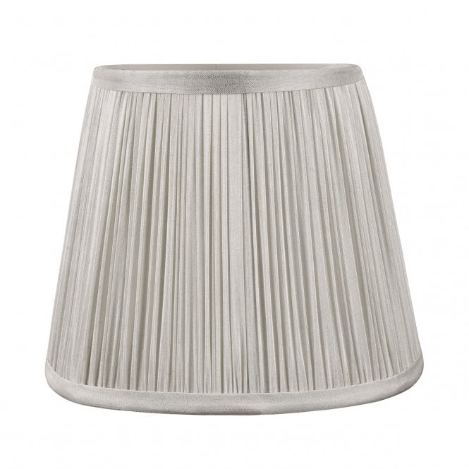 Laura Ashley  Hemsley Silk Shade Silver 14cm/5 inch