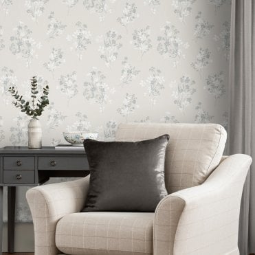 Laura Ashley Igerna Natural Wallpaper 119856