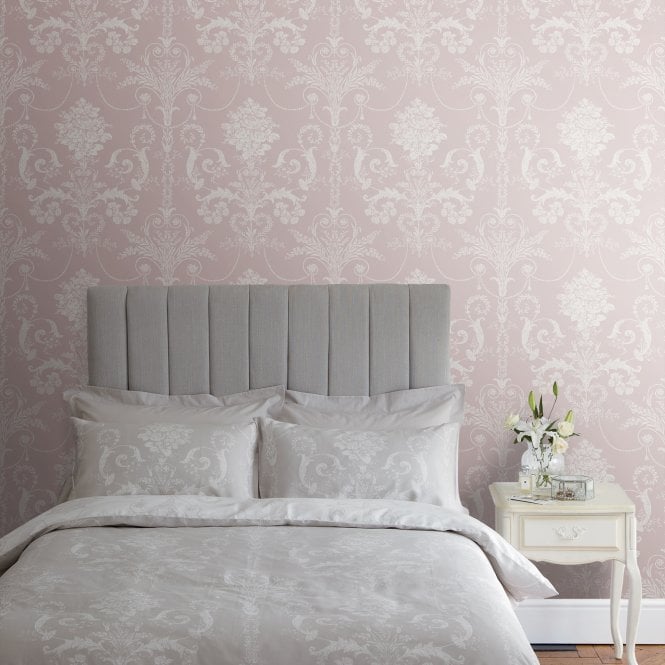 Laura Ashley  Josette Amethyst Wallpaper 113381
