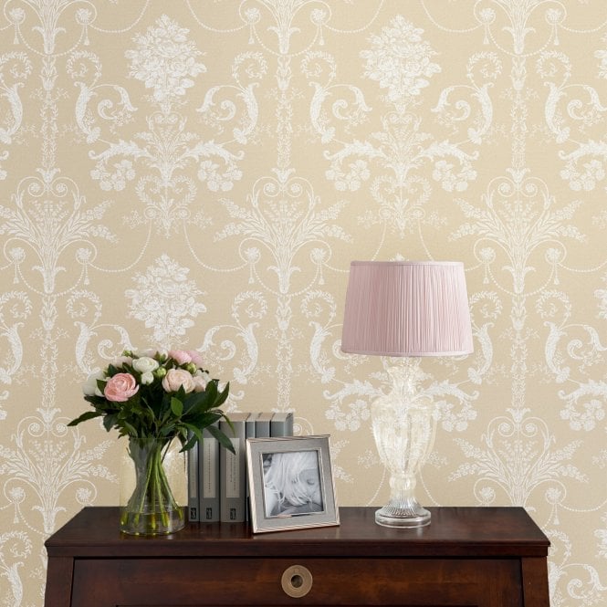 Laura Ashley  Josette Linen Wallpaper 113384