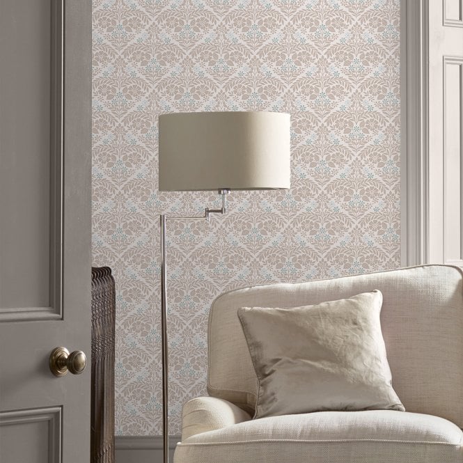 Laura Ashley  Margam Dove Grey Wallpaper 118490