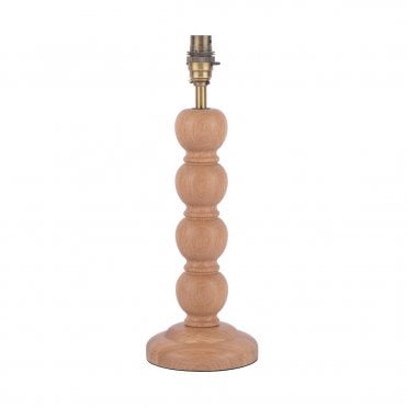 Laura Ashley Maria Table Lamp Wood & Antique Brass Base Only