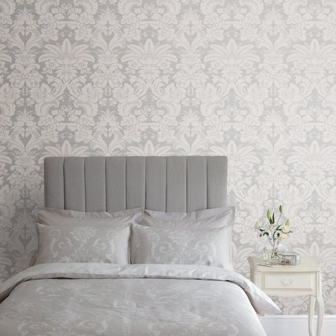 Laura Ashley  Martigues Moonbeam Wallpaper 114920