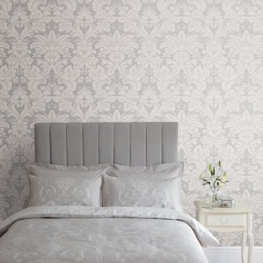 Laura Ashley Martigues Moonbeam Wallpaper 114920