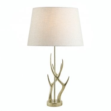 Laura Ashley Mulroy Antler Table Lamp Champagne Base Only