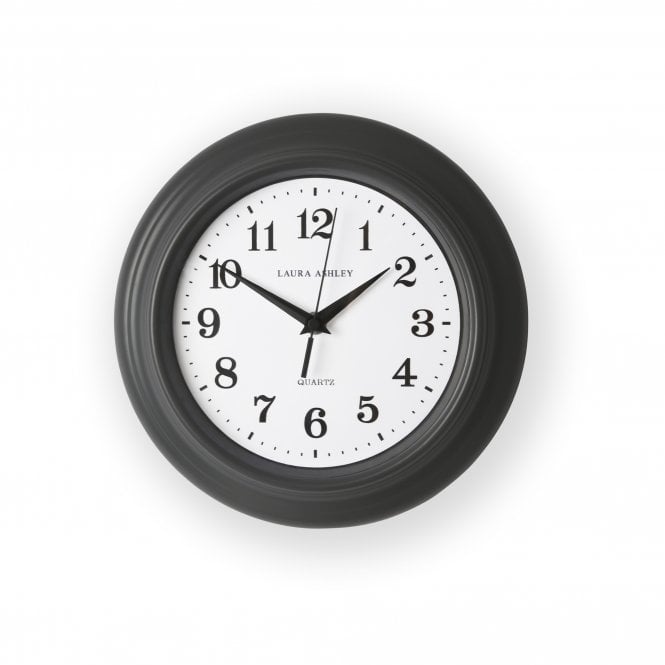 Laura Ashley  Newgale Small Kitchen Clock Charcoal Grey 115779