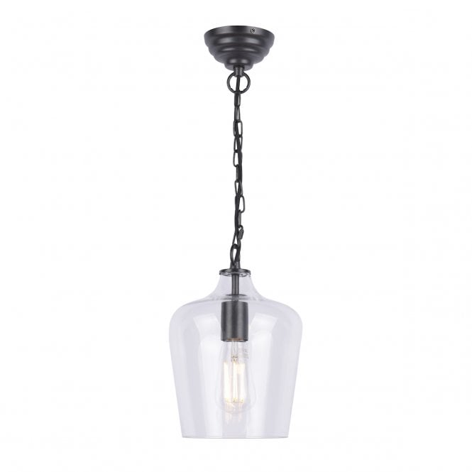Laura Ashley  Ockley Pendant Polished Chrome & Glass