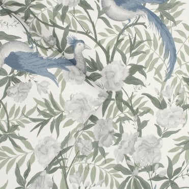 Laura Ashley Osterley Sage Wallpaper 113403