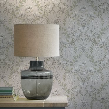 Laura Ashley Parterre Sage Wallpaper 113406