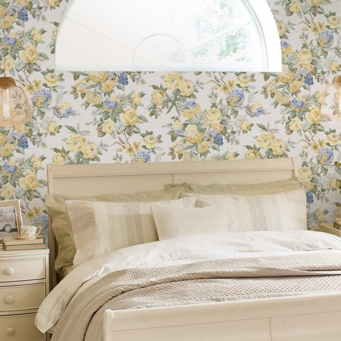 Laura Ashley  Pembrey Pale Gold Wallpaper 118470