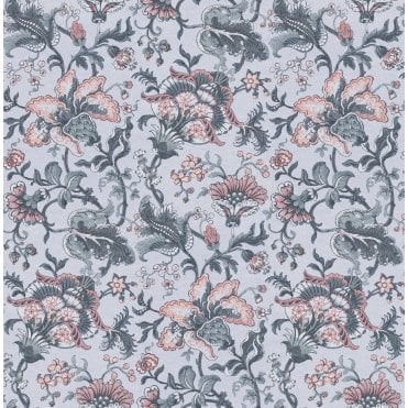 Laura Ashley Portia Pale Slate Wallpaper 114909