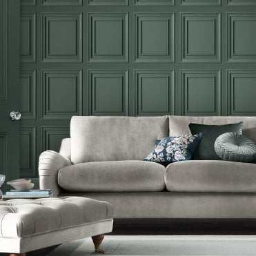 Laura Ashley Redbrook Wood Panel Fern Green Wallpaper 119844