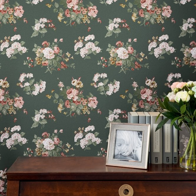 Laura Ashley  Rosemore Fern Wallpaper 114896