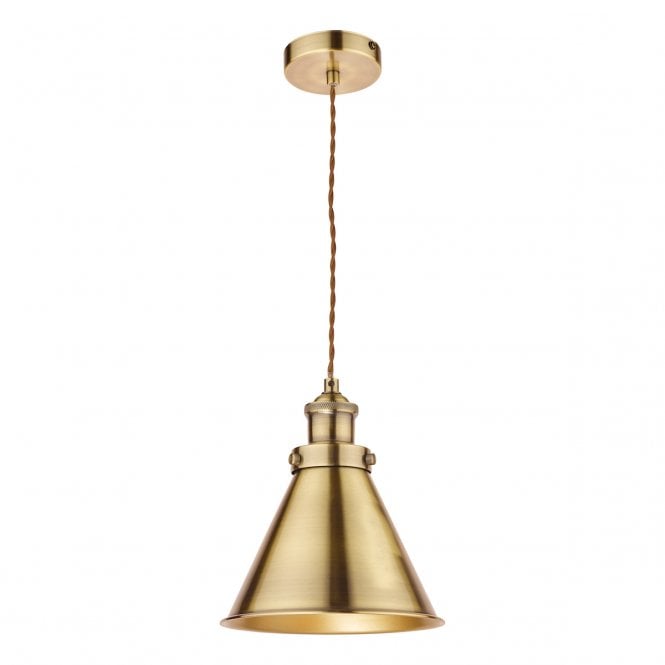 Laura Ashley  Rufus Pendant Antique Brass