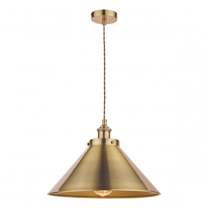 Laura Ashley  Rufus Pendant Antique Brass