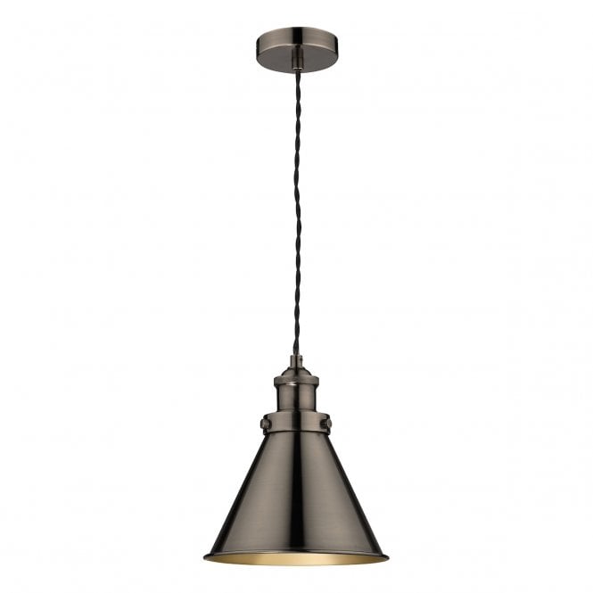 Laura Ashley  Rufus Pendant Industrial Nickel