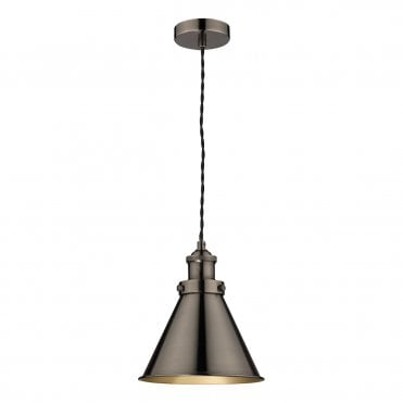 Laura Ashley Rufus Pendant Industrial Nickel