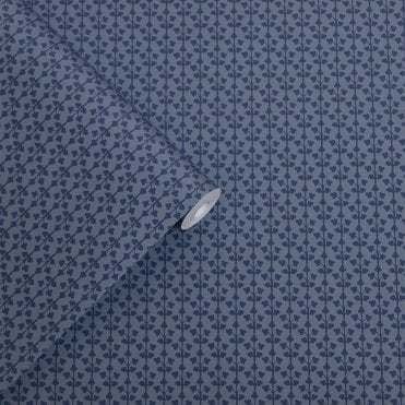 Laura Ashley Seaham Midnight Blue Wallpaper 118487