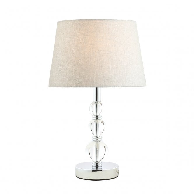 Laura Ashley  Selby Small Table Lamp Polished Nickel & Glass Ball Base Only