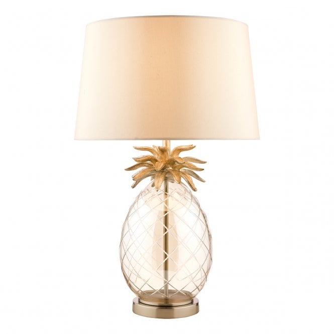 Laura Ashley  Sorrento 3lt Table Lamp Polished Nickel With Charcoal Shade