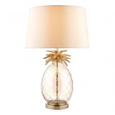 Laura Ashley Sorrento 3lt Table Lamp Polished Nickel With Charcoal Shade